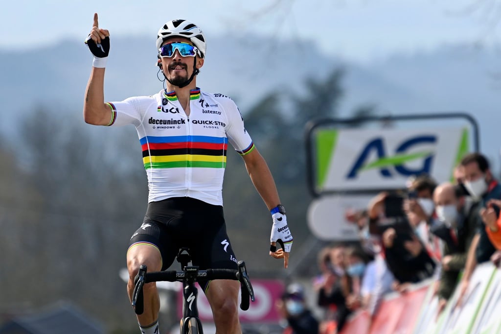 Will sein Regenbogentrikot verteidigen: Julian Alaphilippe.