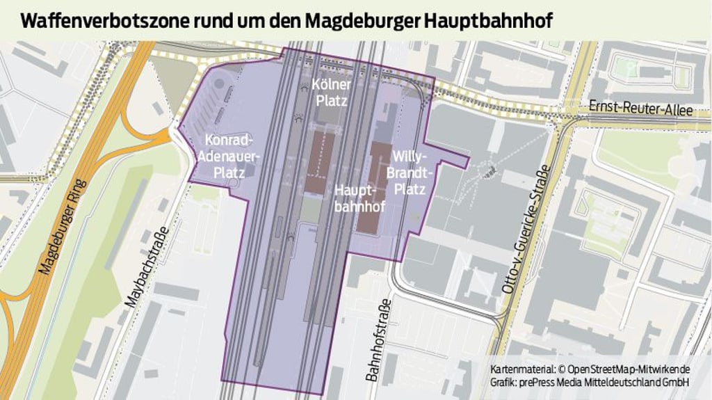 In diesem Gebiet gilt das verschärfte Waffenverbot.