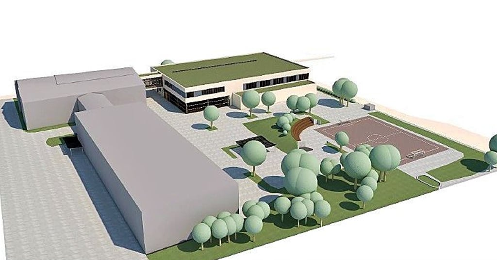 Der Planungsentwurf für die Sekundarschule Möser.