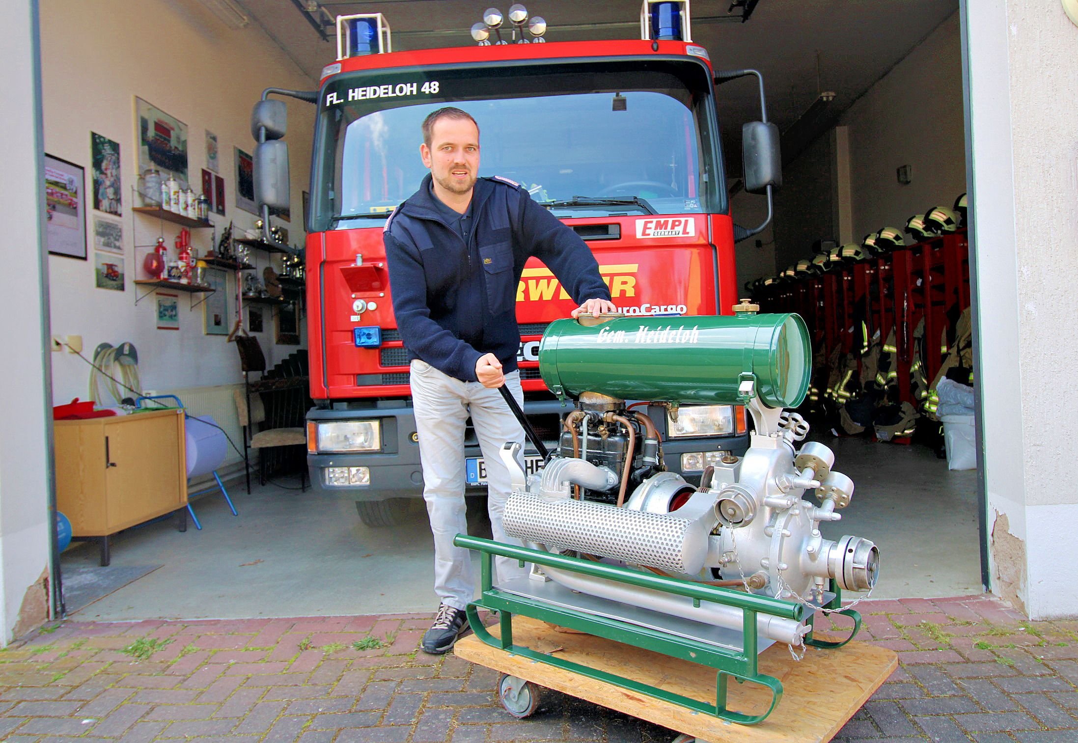 In Heideloh gibt es ein 90 Jahre altes Stück lokaler FeuerwehrGeschichte