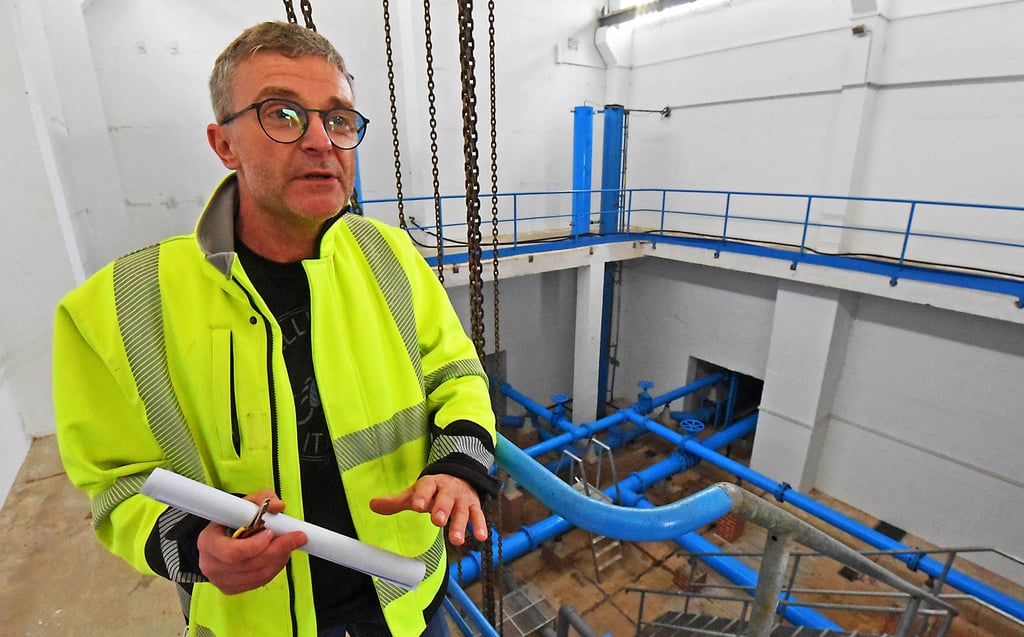 Hardy Pries kennt den Trinkwasser-Hochbehälter an der Arnstedter Warte wie seine Westentasche.