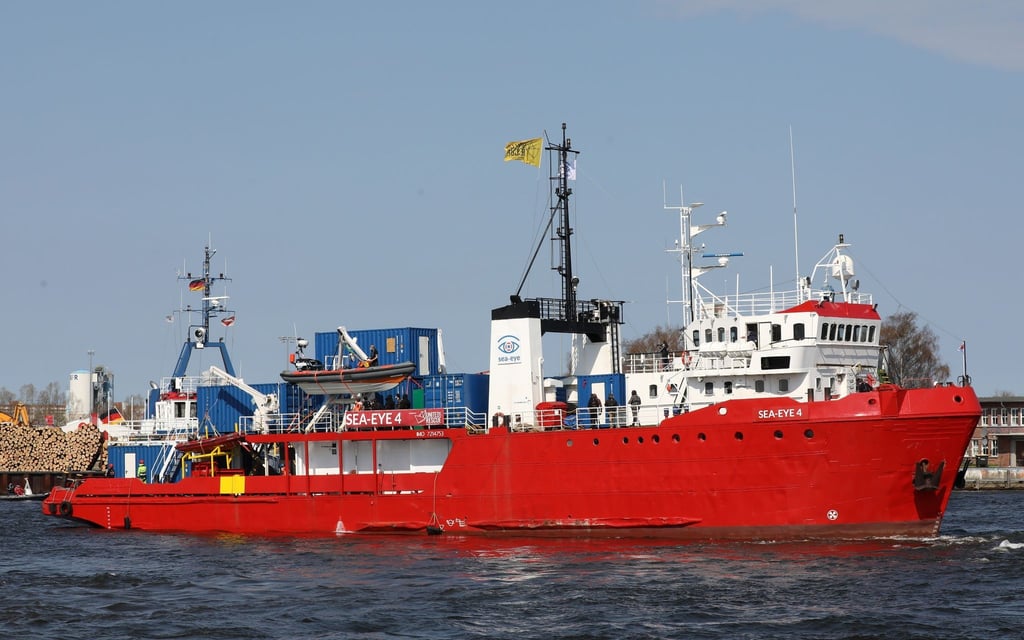Das Seenotrettungsschiff „Sea-Eye 4“ ist im April von Rostock aus zum Einsatz ins Mittelmeer aufgebrochen.