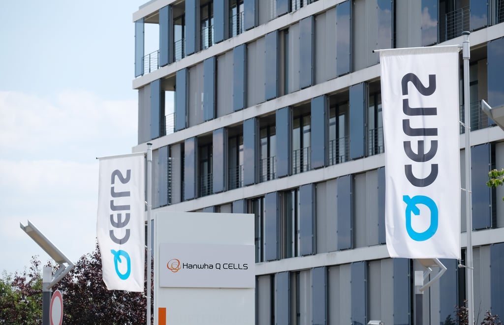 Die Zentrale von Hanwha Q-Cells in Thalheim.
