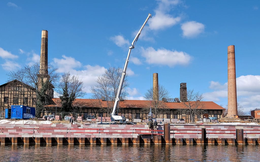 Halle hat viele Inseln: So wie hier die Salineinsel.