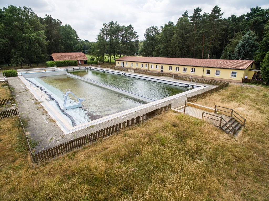 Das geschlossene Waldbad in Liesten im Altmarkkreis Salzwedel.