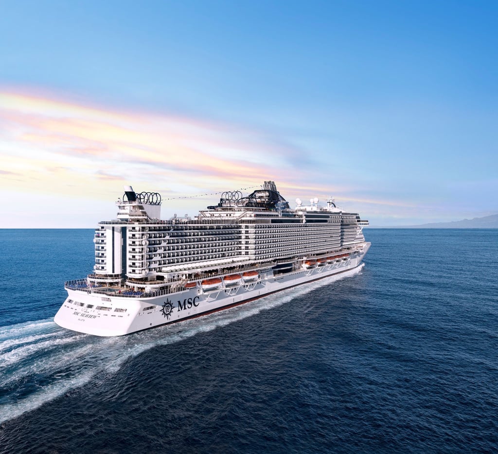 Die „MSC Seaview“ soll ab Juli von Kiel aus zu Kreuzfahrten in der Ostsee aufbrechen.