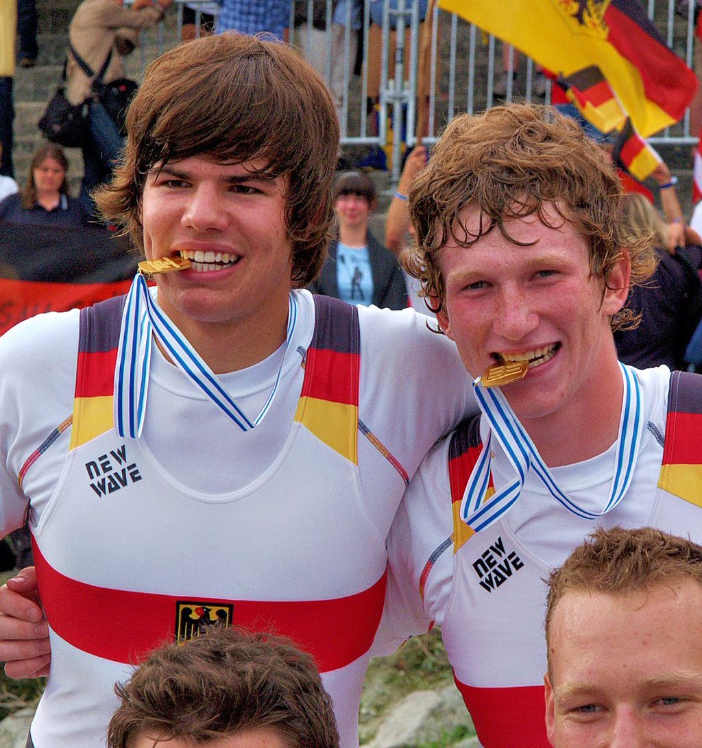 Paul Zander (r.) wurde 2008 Weltmeister im Junior-Achter. Inzwischen ist er Trainer in Magdeburg.