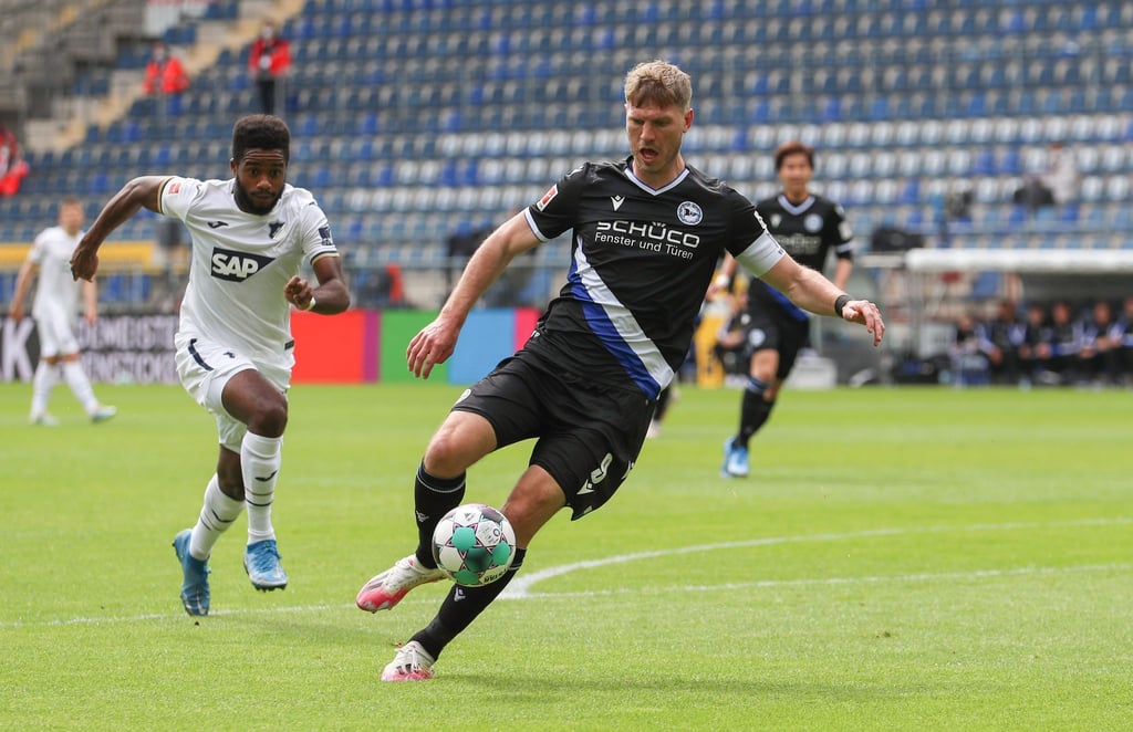 Arminia-Kapitän Fabian Klos hofft auf eine mutige Teamleistung am 34. Spieltag.