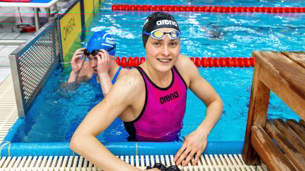 Halles Schwimm-Talent Laura Riedemann.