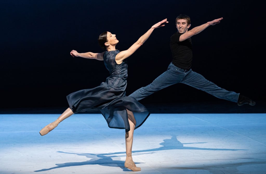 Die Tänzer Helene Bouchet und Aleix Martinez bei eienr Fotoprobe des Stückes „„Beethoven-Projekt II““ von John Neumeier in der Staatsoper Hamburg.