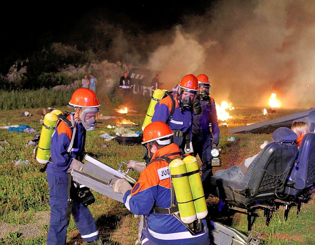 Eine Übung der Jugendfeuerwehr