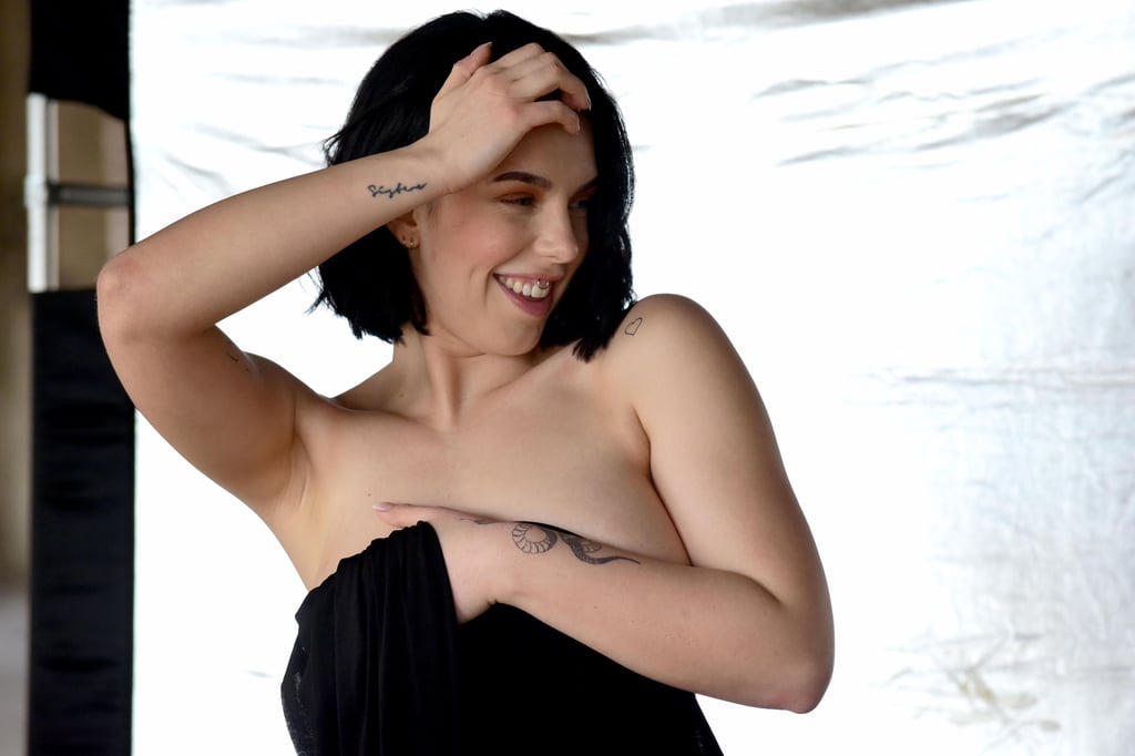 Model Marisa Ehret (24) hier beim Fotoshooting in einer alten Werkhalle des ehemaligen Betriebes 13 des Sket Magdeburg.