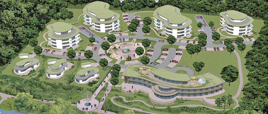 Ein Plan vom vorgesehenen Waldheim-Resort: Die ersten Bauschritte sollen in diesem Jahr absolviert werden, die erste Baugenehimgung wurde gestellt.
