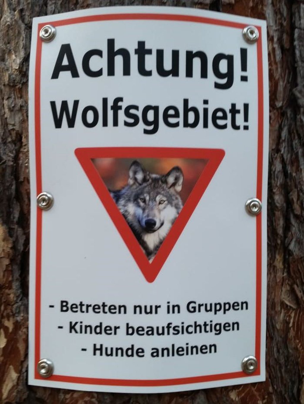 Solche Warnschilder stammen nicht von offiziellen Stellen.