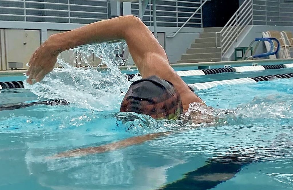 Auch im Wasser wurde fleißig trainiert. In Tulsa stieg Herbst mit nur drei Minuten Rückstand zur absoluten Spitze aus dem Wasser.