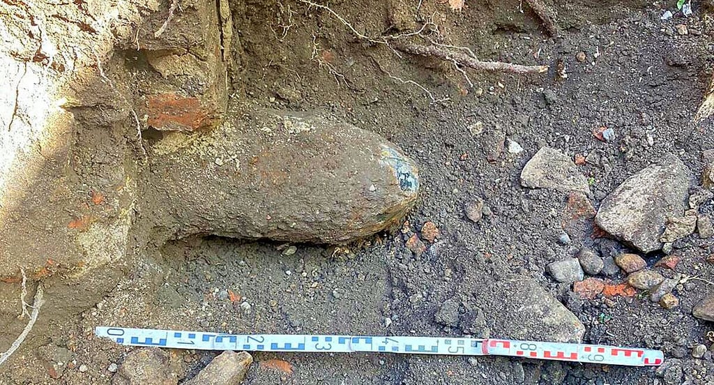 Ein Halberstädter hat die Bombe auf seinem Grundstück gefunden.
