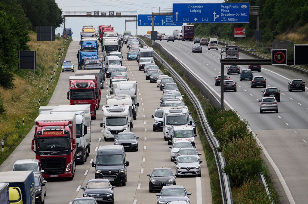 Stau auf der A4.