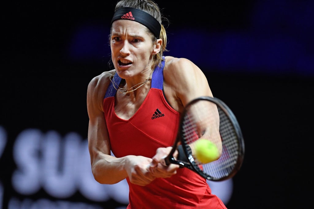 Andrea Petkovic in Aktion.
