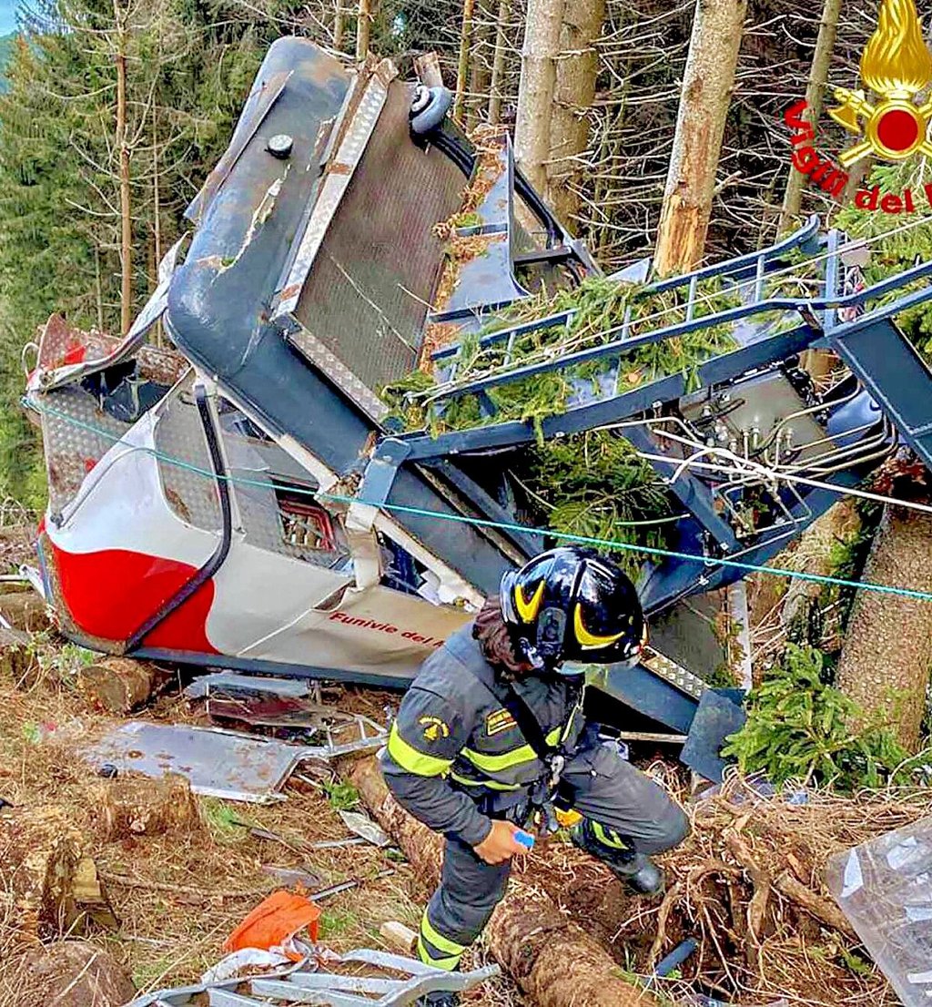 Bei dem Seilbahnunglück kamen 14 Menschen ums Leben. An der Technik soll manipuliert worden sein.