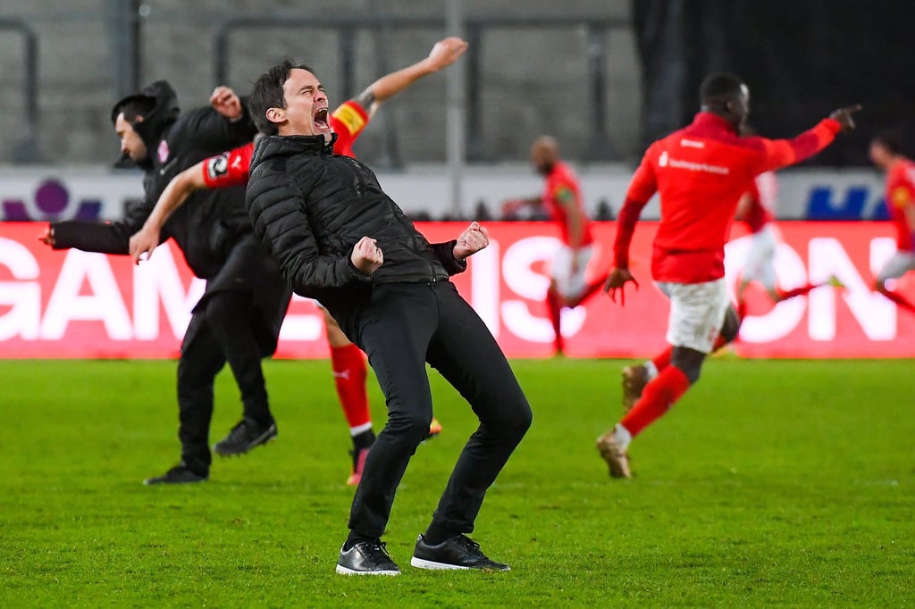 Florian Schnorrenbergs wohl emotionalster HFC-Moment: Das Siegtor in der Nachspielzeit gegen den KFC Uerdingen.