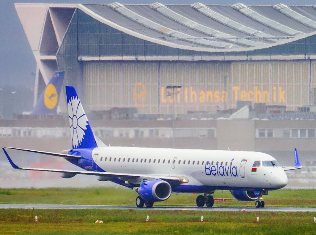 Eine Maschine der belarussischen Fluggesellschaft Belavia.