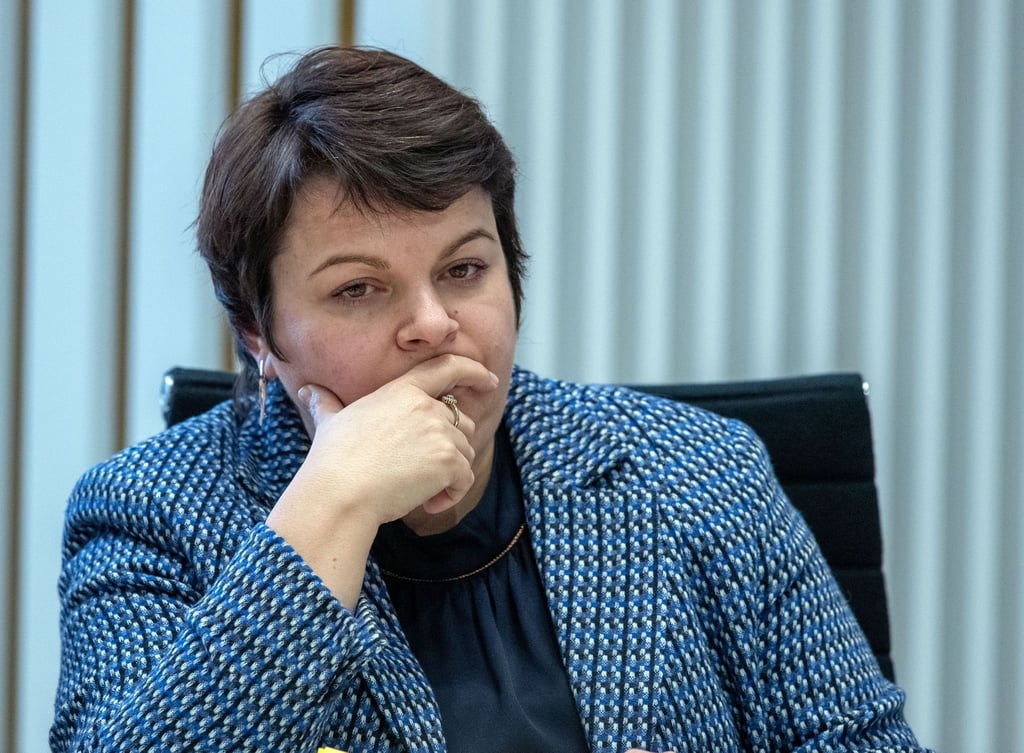 Stefanie Drese (SPD), die Sozialministerin von Mecklenburg-Vorpommern, im Landtag.