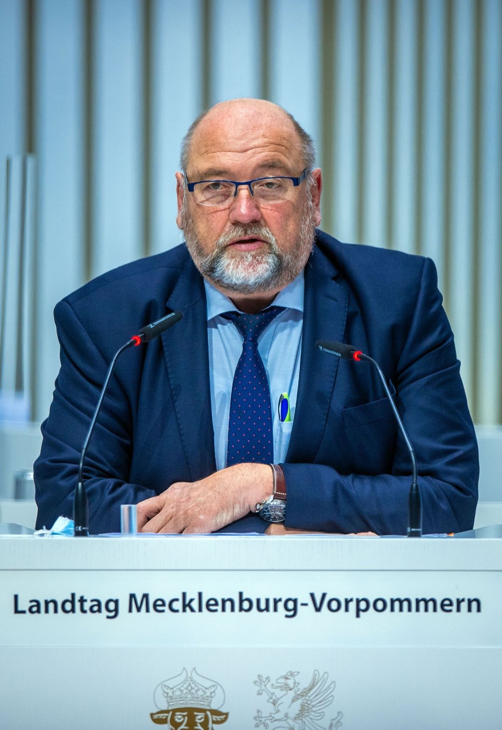 Harry Glawe (CDU) spricht im Landtag.