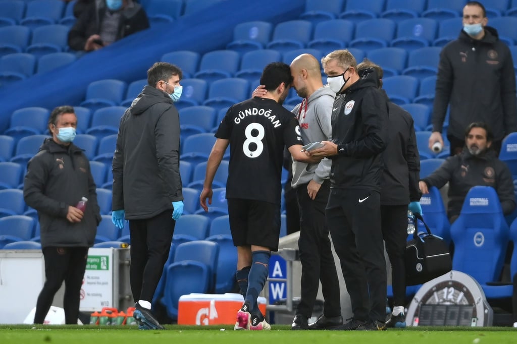 Erfolgreiches Man-City-Duo: Ilkay Gündogan und Trainer Pep Guardiola.