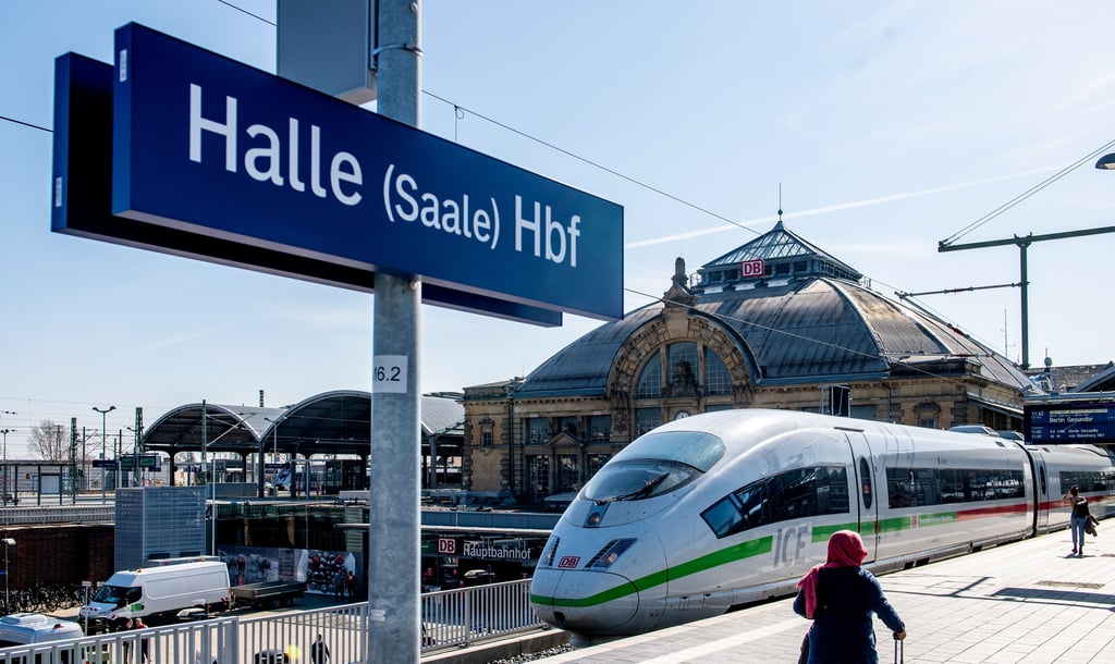 Hauptbahnhof Halle.