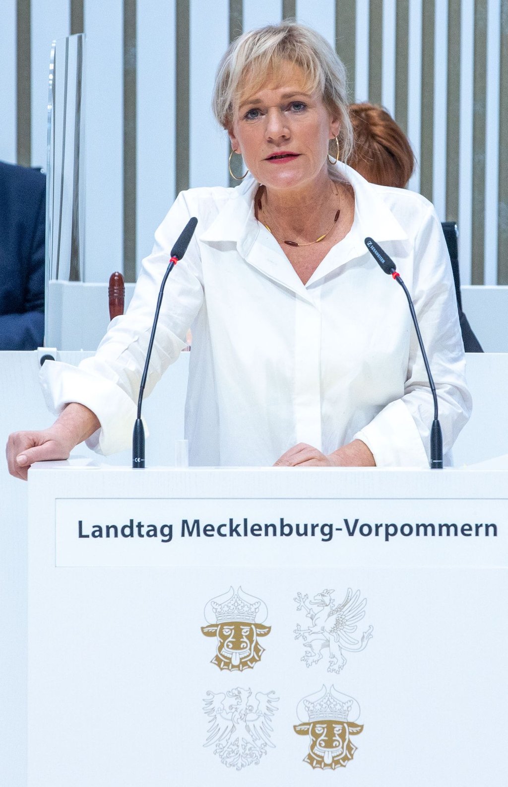 Simone Oldenburg, die Fraktionschefin der Linken.