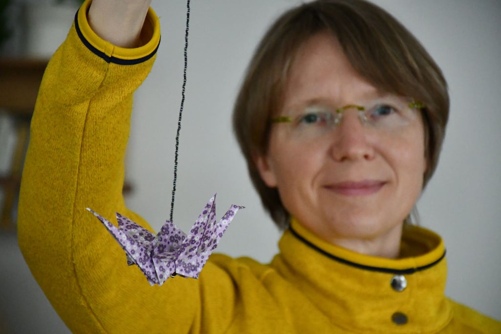Sandra Eichler bietet in Magdeburg-Neustadt einen Kreativkurs an.