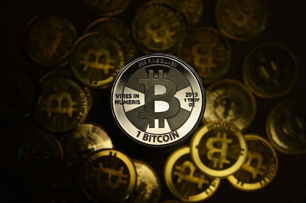 Kryptowährung Bitcoin.