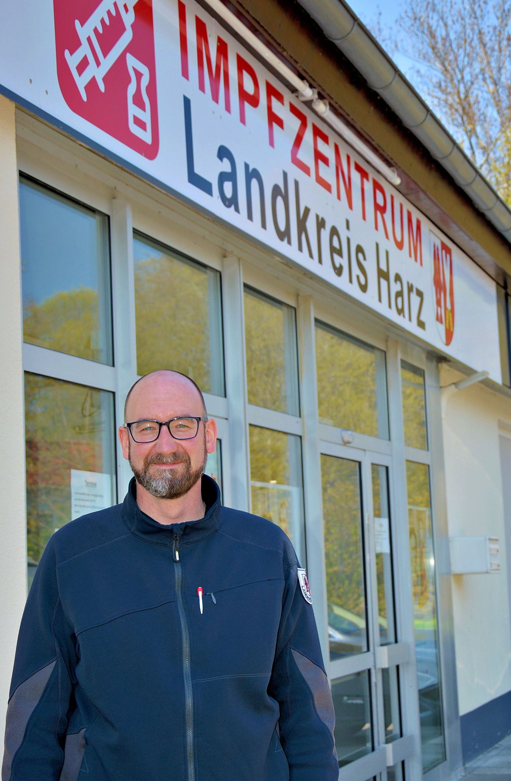 Karsten Fischer leitet das Impfzentrum Harz, das in Quedlinburg aufgebaut wurde.
