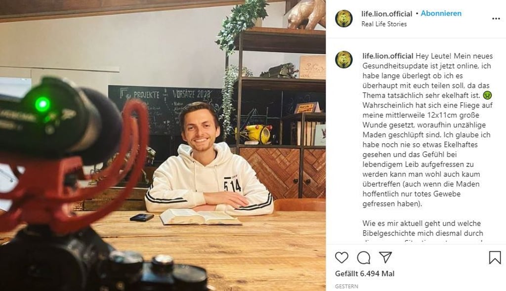 Mickenbecker ist es wichtig, seine Fans auf dem Laufenden zu halten und nicht immer so zu tun, als sei alles perfekt.