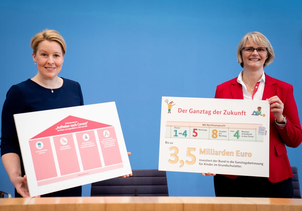 Mit zwei Milliarden Euro will die Bundesregierung die Folgen der Corona-Maßnahmen für Kinder und Jugendliche abmildern.