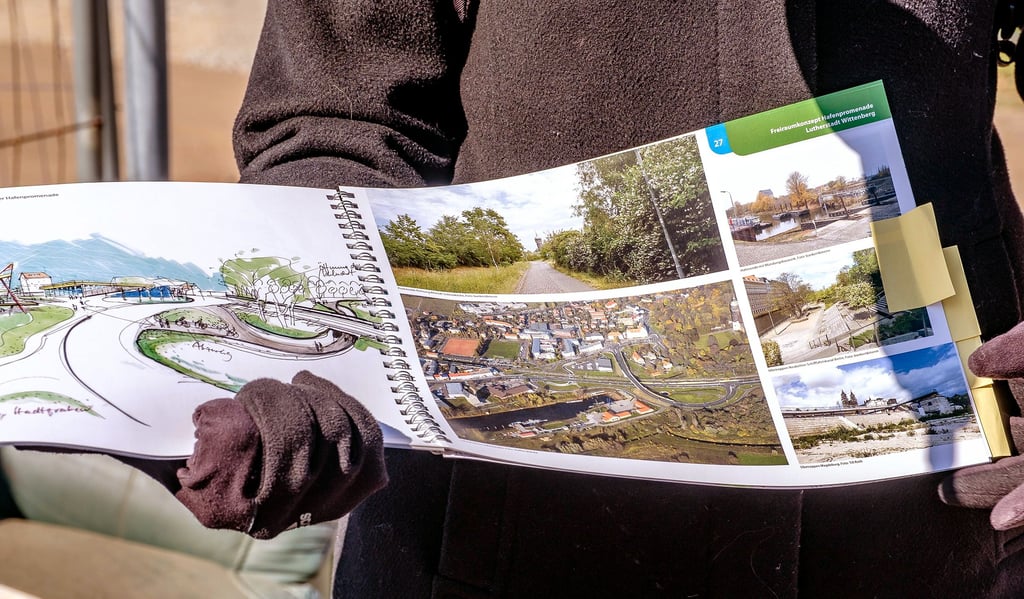 Blick in das ?Freiraumkonzept Hafenpromenade?, das die Stadt in den nächsten Jahren Stück für Stück umsetzen möchte.