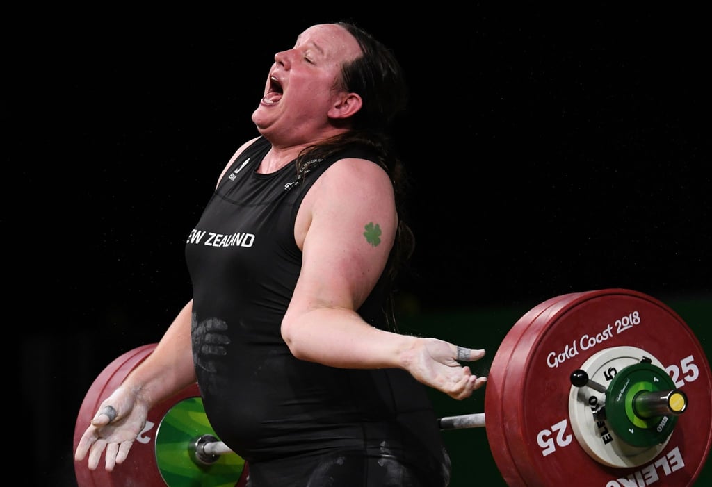 Die Neuseeländerin Laurel Hubbard 2018 bei den Commonwealth Games.