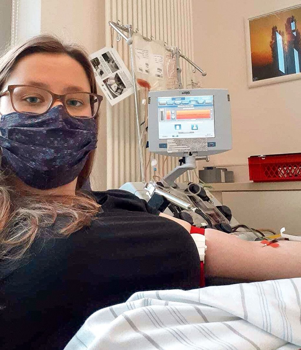 Lisa-Marie Löster aus Merseburg hat mit 18 Jahren Stammzellen gespendet.