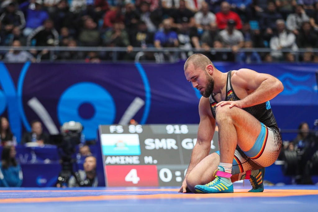 Der deutsche Ringer Ahmed Dudarov schied beim Qualifikationsturnier in Sofia im Achtelfinale aus.
