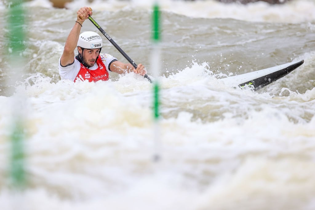 Sideris Tasiadis kam bei der Kanuslalom-EM als Vorlauf-Achter direkt ins Halbfinale.