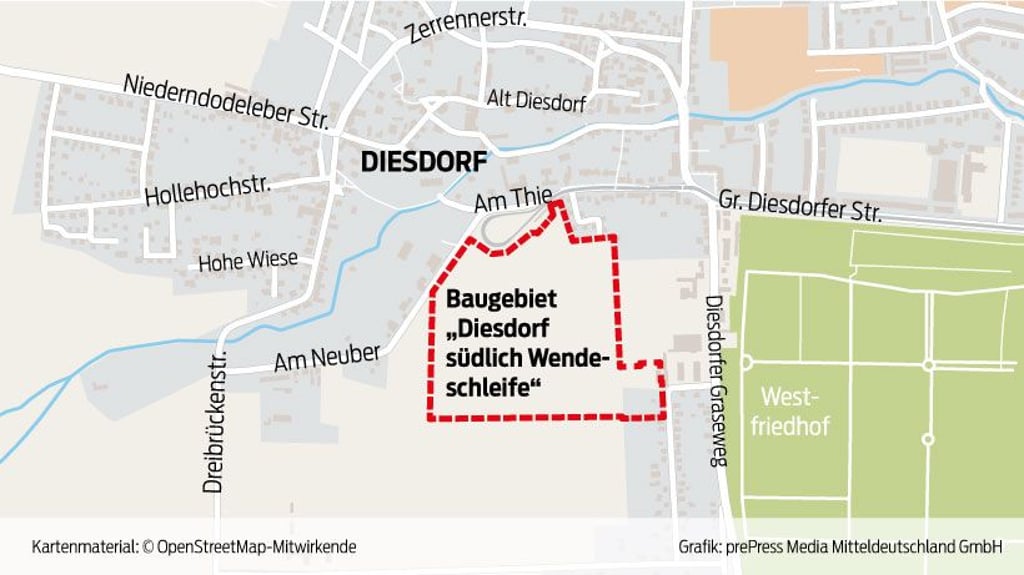 Das Areal umfasst über 13 Hektar und wird derzeit als landwirtschaftliche Fläche genutzt.