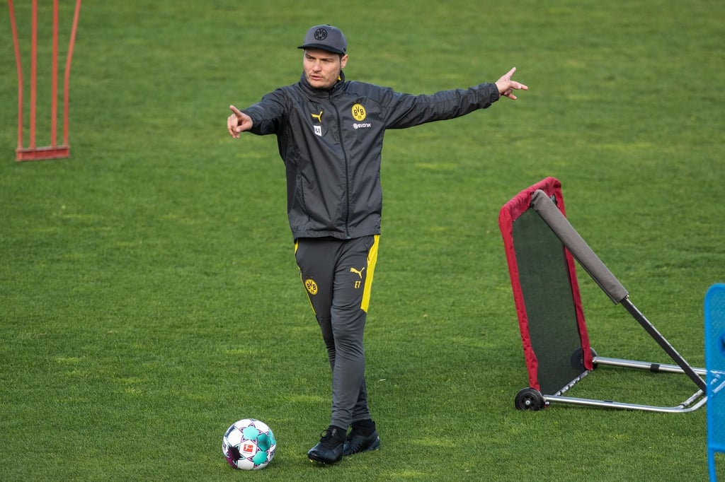 Trainer Edin Terzic bereitet Borussia Dortmund auf den Saison-Endspurt vor.