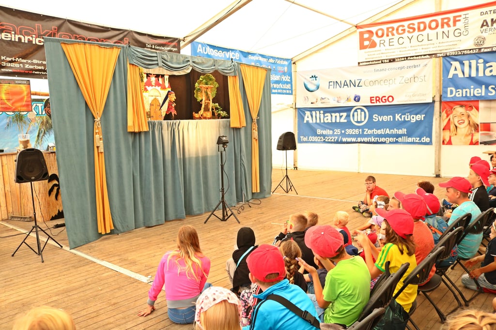 Zum Heimatfest gibt es auch traditionell einen Kindertag mit Puppentheater, wie hier 2019. Auch das wird ausfallen.