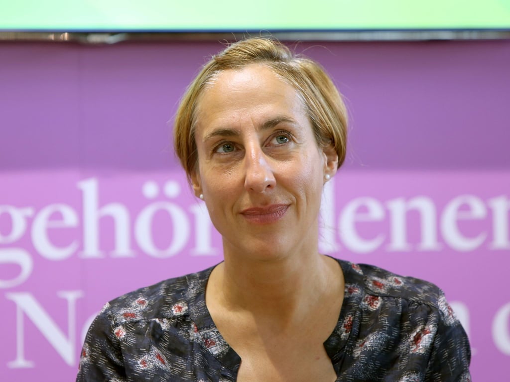 Die Autorin Judith Hermann 2014 auf der Buchmesse in Frankfurt/Main.
