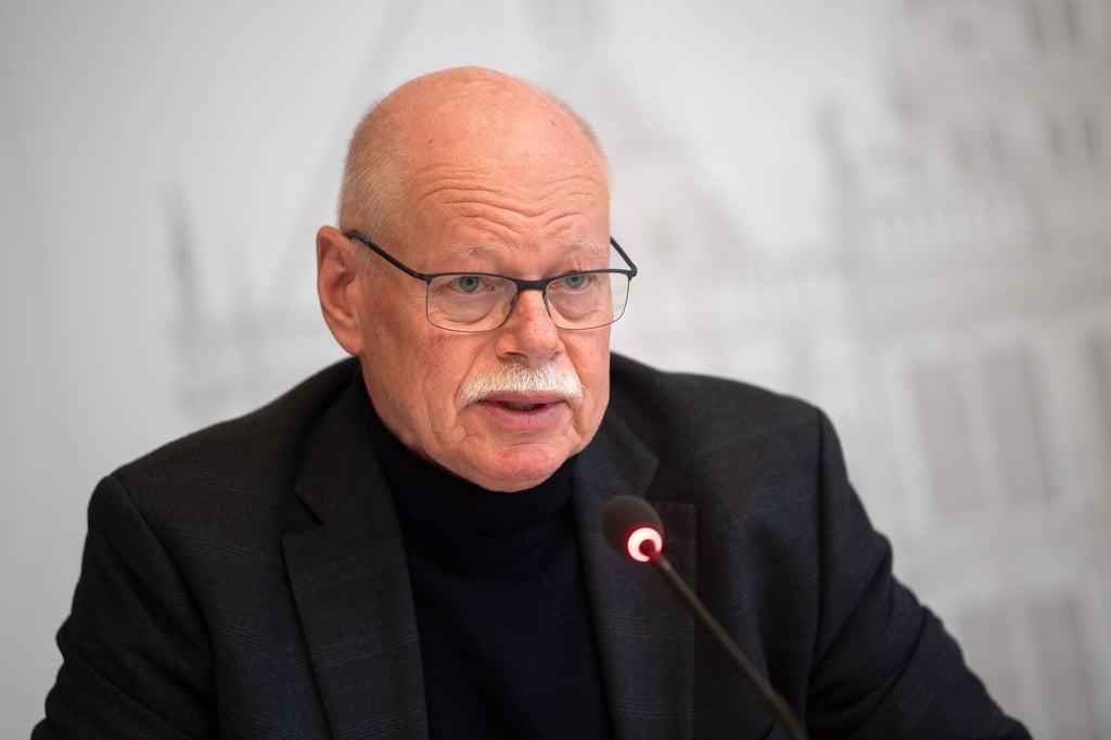 Ulrich Mäurer (SPD), Innensenator von Bremen, spricht.