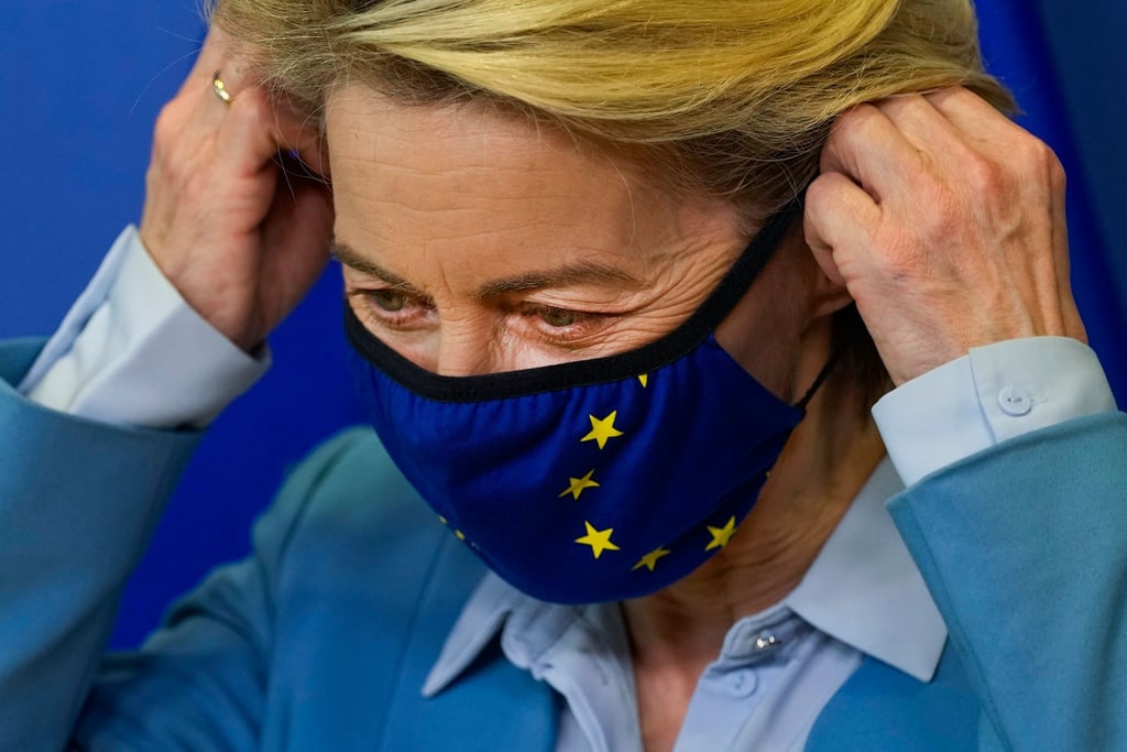 EU-Kommissionspräsidentin Ursula von der Leyen verkündete neue Zahlen zum Status der Impfkampagne in der Europäischen Union.