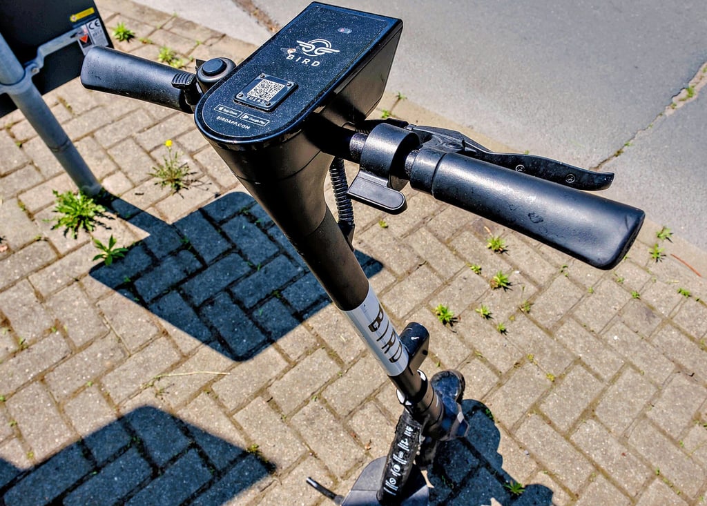 Einer der E-Scooter in Wittenberg: Der Investor ist zufrieden und möchte die Zahl der Roller erhöhen.