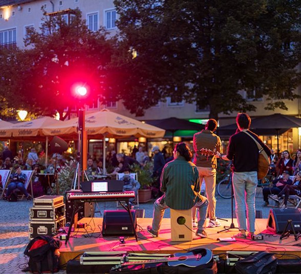 Open Stage in der Gartenträume-Lounge in Dessau
