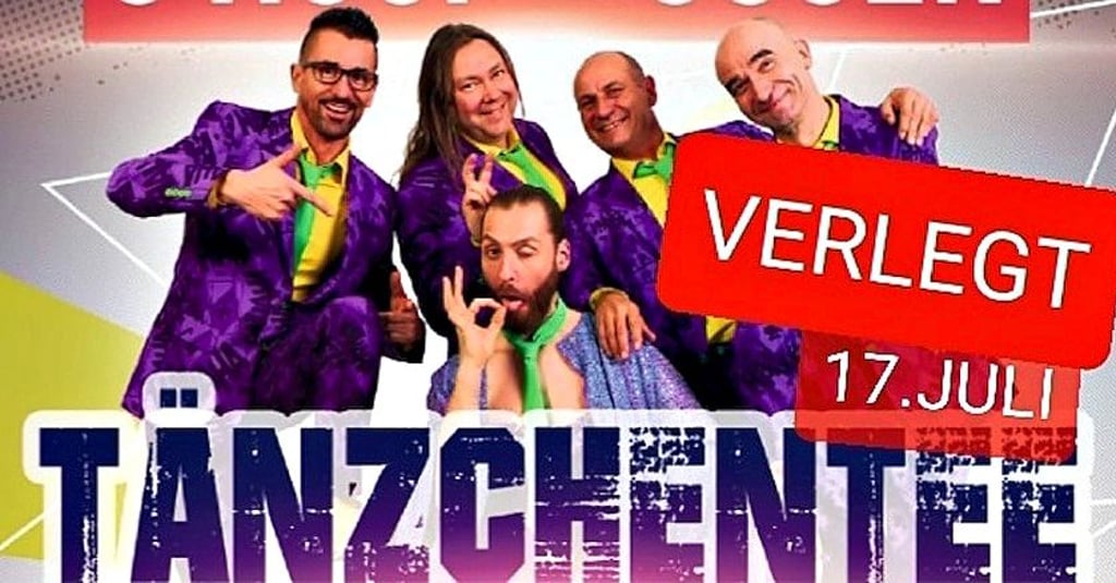 Das bereits am 1. Mai geplante Event mit der Partyband ?Tänzchentee? soll nun am 17. Juli nachgeholt werden.