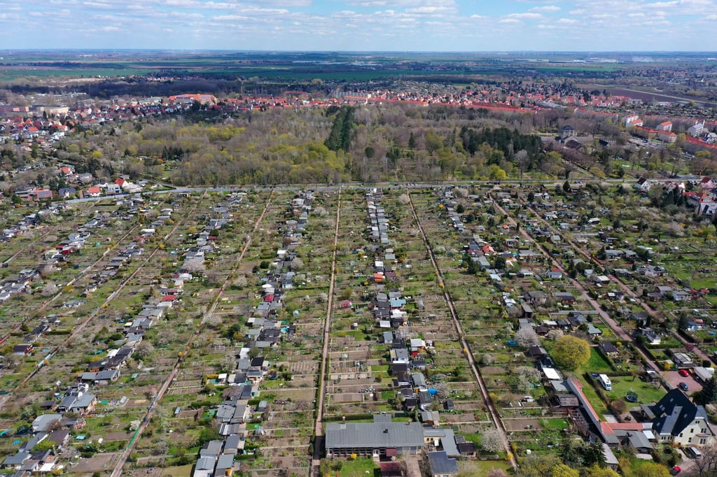 Luftaufnahme Kleingärten am Galgenberg